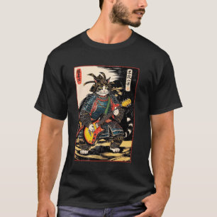 浮世絵の電気ギター Tシャツ