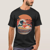 浮世絵アートスタイル丼 Tシャツ (正面)