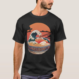 浮世絵アートスタイル丼 Tシャツ