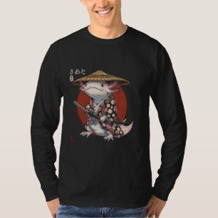 浮世絵サムライ アホロートル 戦士 フィギュア Tシャツ