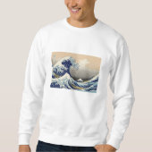 浮世絵スウェット ukiyoe sweat 葛飾北斎 「富嶽三十六景 神奈川沖浪」 スウェットシャツ (正面)