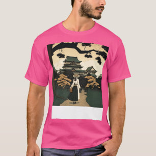 浮世絵セレニティーアグレースフルロールバイジャパンキャッスル Tシャツ