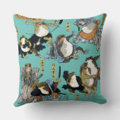 浮世絵プリント – カ日本のブキ クッション (裏面)