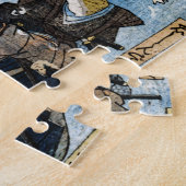 浮世絵プリント – 歌舞伎日本の俳優のカエル ジグソーパズル (側面)