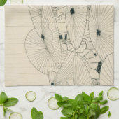 浮世絵モダン：小村雪袋 キッチンタオル (折り畳み)