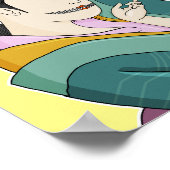 浮世絵女日本の魔鬼芸者 ポスター (角)