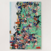 浮世絵川中島の戦い ジグソーパズル (縦)