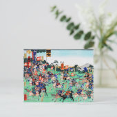 浮世絵川中島の戦い ポストカード (スタンド正面)