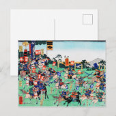 浮世絵川中島の戦い ポストカード (正面/裏面)