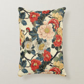 浮世絵日本のの花柄 アクセントクッション (正面(垂直))