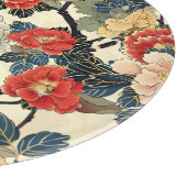 浮世絵日本のの花柄 カッティングボード (角)