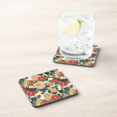 浮世絵日本のの花柄 コースター (右側)