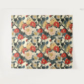 浮世絵日本のの花柄 タペストリー (正面(横))