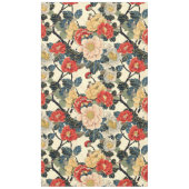 浮世絵日本のの花柄 テーブルクロス (正面)