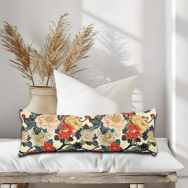 浮世絵日本のの花柄 ボディピロー