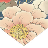 浮世絵日本のの花柄 ロングテーブルランナー (コーナー)