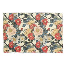 浮世絵日本のの花柄 枕カバー