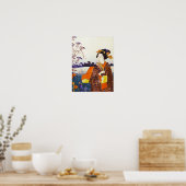 浮世絵日本のの芸者 ポスター (キッチン)
