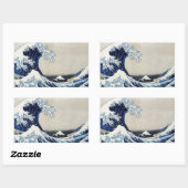 浮世絵日本のアート第4巻 長方形シール (シート)