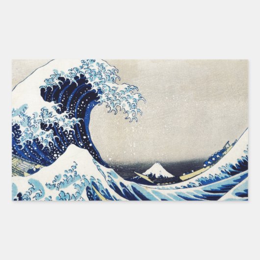 浮世絵日本のアート第4巻 長方形シール (正面)