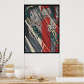 浮世絵日本の妖怪いばらき鬼 ポスター (キッチン)