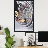 浮世絵日本の妖怪幽霊芳年 ポスター (ホームオフィス)