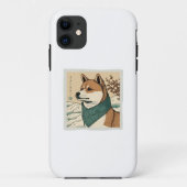 浮世絵日本の:柴犬 Case-Mate iPhoneケース (裏面)
