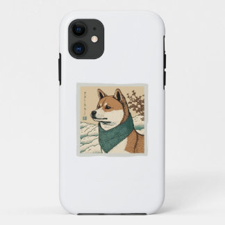 浮世絵日本の:柴犬 iPhone 11 ケース