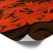 浮世絵日本秋秋の侍 ポスター (角)