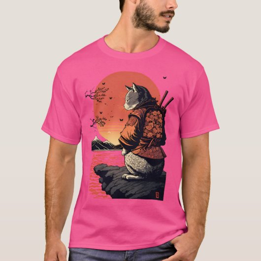 浮世絵猫3 Tシャツ (正面)