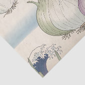 浮世絵玉ねぎ波模様 薄葉紙 (詳細)