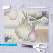 浮世絵玉ねぎ波模様 薄葉紙 (クラフト)