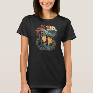 浮世絵神奈川ヴィンテージ日本のタトゥーグラフィック Tシャツ