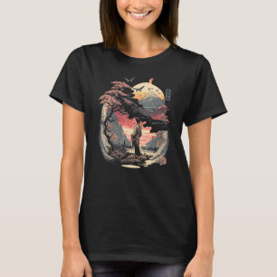 浮世絵神奈川ヴィンテージ日本のタトゥーグラフィック Tシャツ