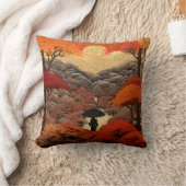 浮世絵秋 クッション (ブランケット)