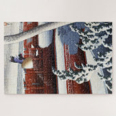 浮世絵蓮井n04芝の増上寺 ジグソーパズル (横)