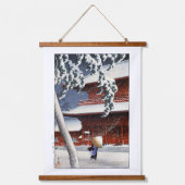 浮世絵蓮井n04芝の増上寺 吊り下げ型タペストリー (正面)