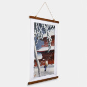 浮世絵蓮井n04芝の増上寺 吊り下げ型タペストリー (傾斜あり)