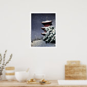 浮世絵蓮井n06安来清水寺 ポスター (キッチン)