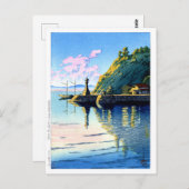 浮世絵蓮井n11モーニング出雲の三保ヶ関 ポストカード (正面/裏面)