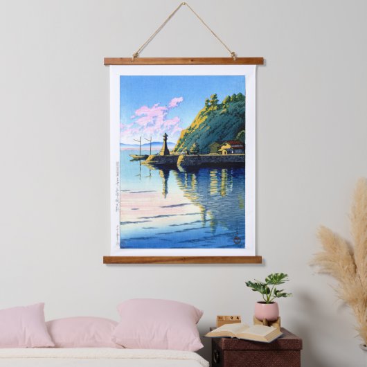 浮世絵蓮井n11モーニング出雲の三保ヶ関 吊り下げ型タペストリー (寝室)