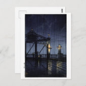 浮世絵蓮井n13新大橋 ポストカード (正面/裏面)