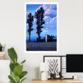 浮世絵蓮井n14神田明神神社境内 ポスター (ホームオフィス)