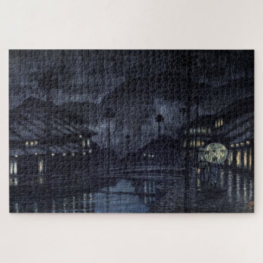 浮世絵蓮井n18但馬城崎 ジグソーパズル (横)