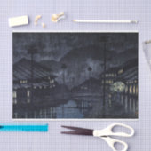 浮世絵蓮井n18但馬城崎 薄葉紙 (クラフト)