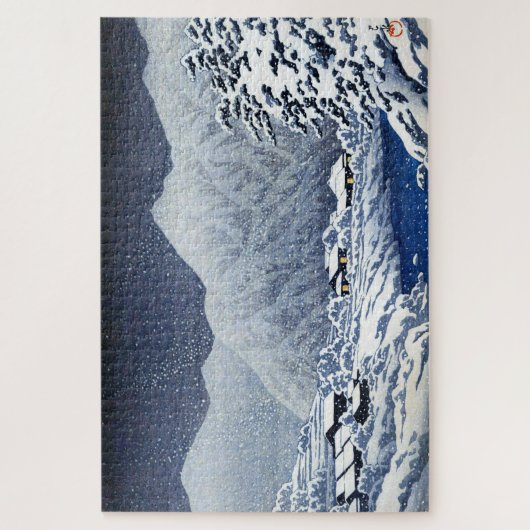 浮世絵蓮井n22飛騨市中山市里 ジグソーパズル (縦)