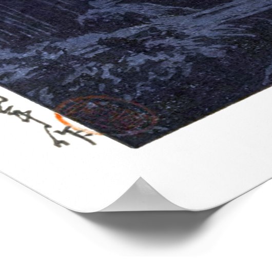 浮世絵蓮井n25木曽市須原 ポスター (角)