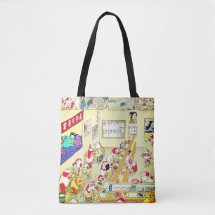 浮世絵金魚すし！ トートバッグ