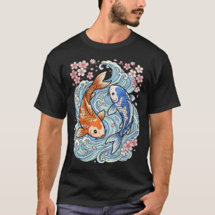 浮世絵風の日本武者アート Tシャツ