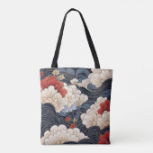 浮世絵風の波 トートバッグ (裏面)
